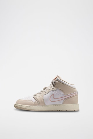 Air Jordan 1 Mid en cuir - Beige