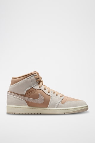 Air Jordan 1 Mid SE en cuir - Marron clair