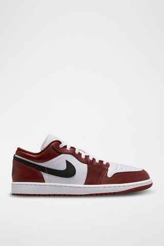 Air Jordan 1 en cuir - Bordeau et blanc