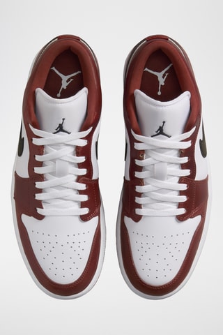 Air Jordan 1 en cuir - Bordeau et blanc