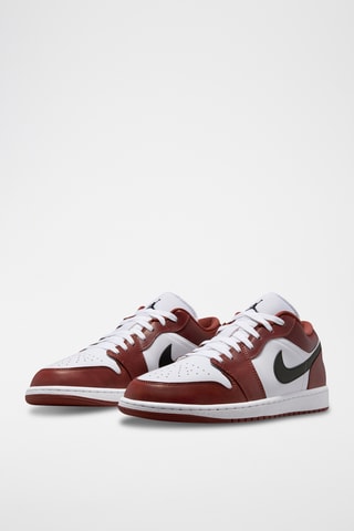 Air Jordan 1 en cuir - Bordeau et blanc