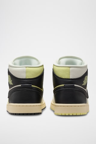 Air Jordan 1 Mid SE en cuir - Anthracite et vert