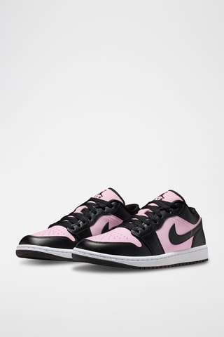 Air Jordan 1 Low en cuir - Rose et noir