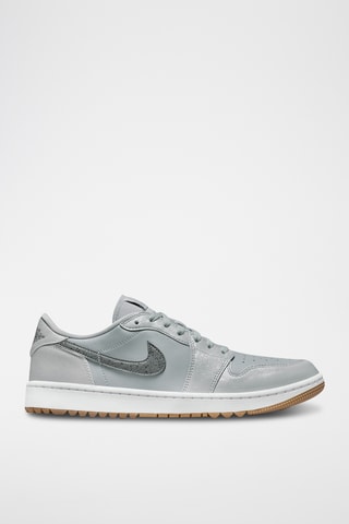Air jordan 1 low G en cuir - Gris clair