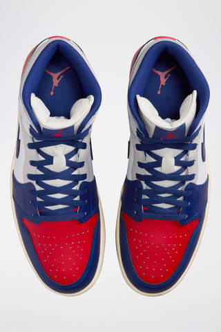 Air Jordan 1 en cuir - Indigo et rouge