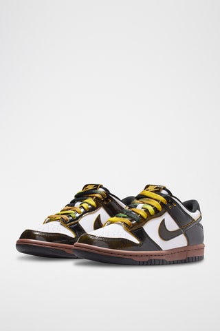 Nike Dunk Low SE en cuir - Blanc et marron