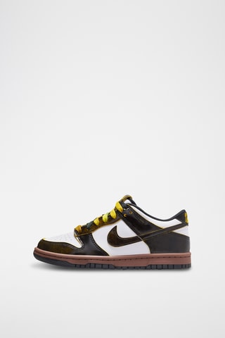 Nike Dunk Low SE en cuir - Blanc et marron