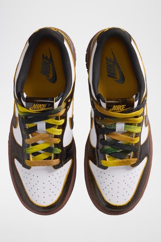 Nike Dunk Low SE en cuir - Blanc et marron