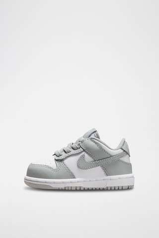 Nike Dunk Low en cuir - Blanc et gris