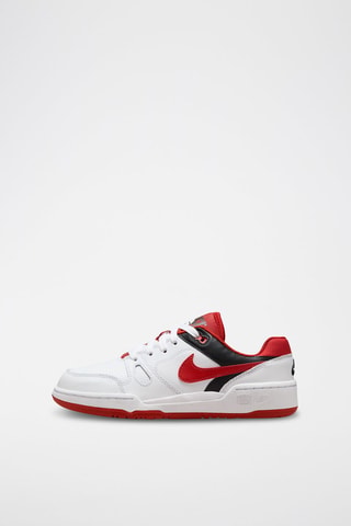 Nike Full Force Low en cuir - Blanc