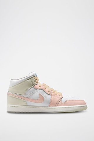 Air Jordan 1 en cuir - Blanc et rose