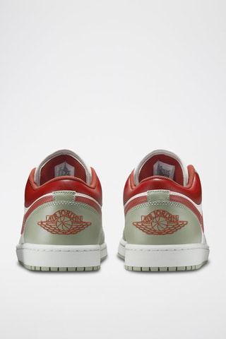 Air Jordan 1 Low en cuir - Kaki et blanc