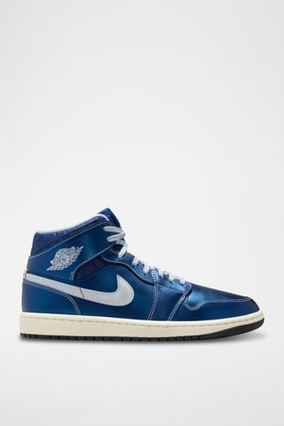 Air Jordan 1 Mid SE en cuir - Bleu marine