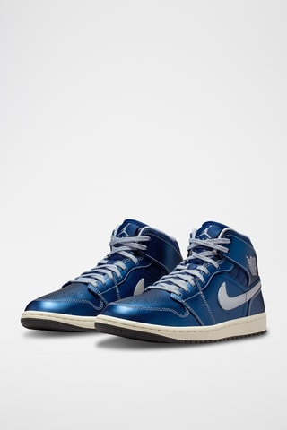 Air Jordan 1 Mid SE en cuir - Bleu marine