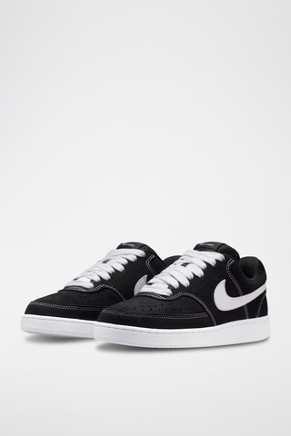 Nike Court Vision Low en cuir - Noir