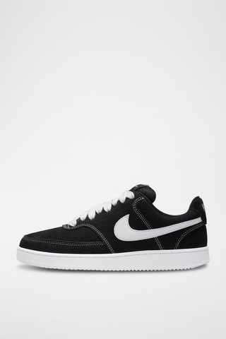 Nike Court Vision Low en cuir - Noir