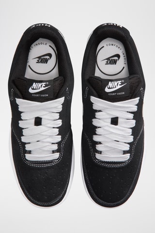 Nike Court Vision Low en cuir - Noir