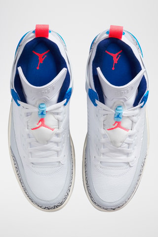 Jordan Spizike Low en cuir - Blanc