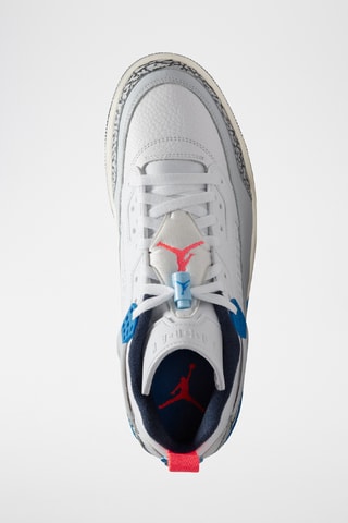Jordan Spizike Low en cuir - Blanc