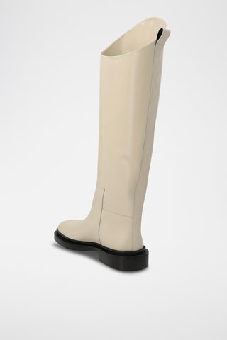 Bottes en cuir de veau - Beige