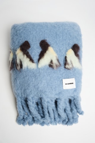 Echarpe en mohair et laine - Bleu clair