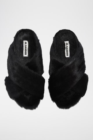Mules fourrées - Noir