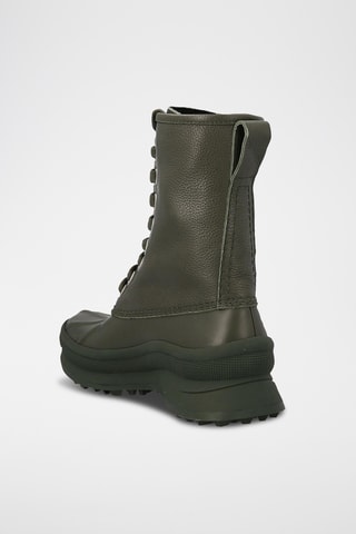 Bottines en cuir de veau - Kaki