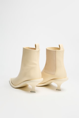 Bottines en cuir de veau - Beige