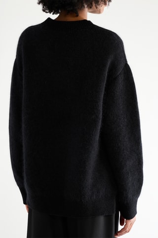 Pull en cachemire, mohair et soie - Noir