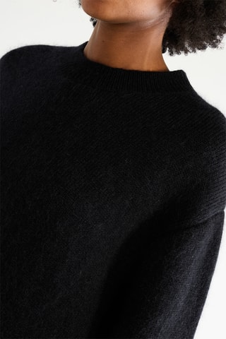 Pull en cachemire, mohair et soie - Noir