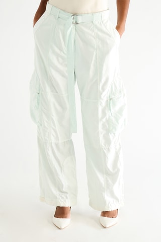 Pantalon en soie - Vert d’eau