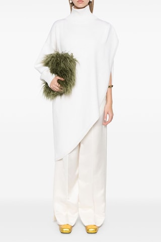 Pantalon taille haute - Blanc