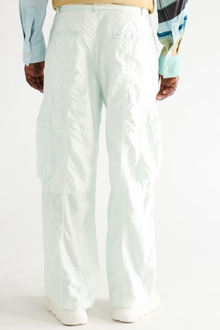 Pantalon en soie - Vert d’eau