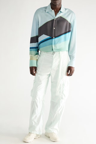 Pantalon en soie - Vert d’eau