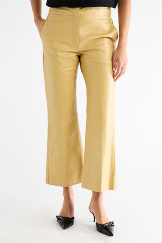 Pantalon en cuir de mouton - Beige