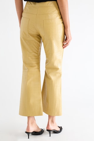 Pantalon en cuir de mouton - Beige