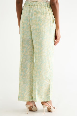 Pantalon en soie - Vert clair