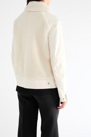 Veste en cuir de mouton - Blanc
