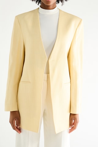 Veste en soie - Jaune