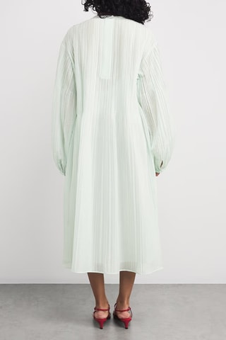 Robe plissée - Vert d’eau