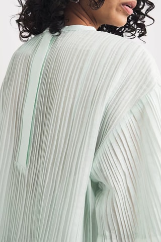 Robe plissée - Vert d’eau