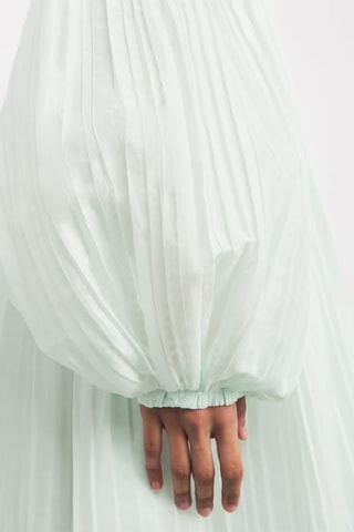 Robe plissée - Vert d’eau