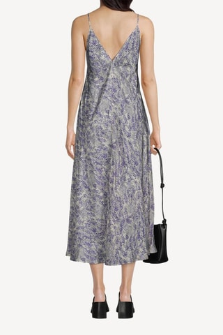 Robe droite en soie - Gris clair