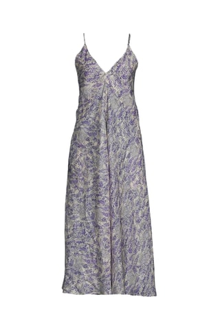 Robe droite en soie - Gris clair