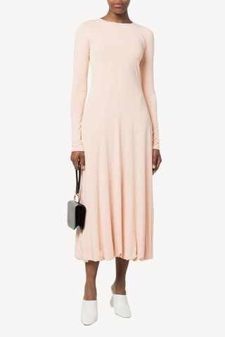 Robe midi - Rose poudré