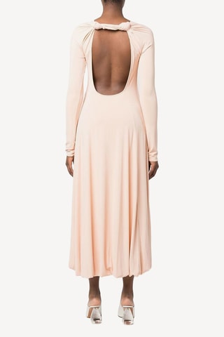 Robe midi - Rose poudré