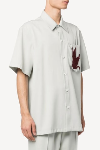 Chemise en laine vierge - Blanc