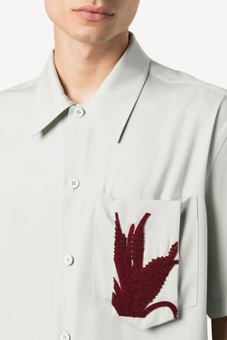 Chemise en laine vierge - Blanc