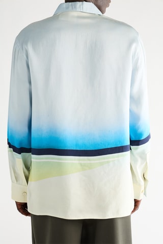 Chemise dip and dye - Bleu clair