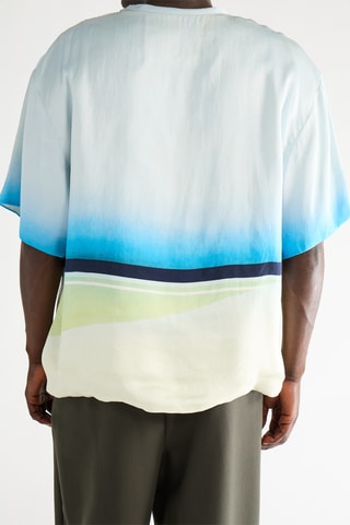 T-shirt dip and dye - Bleu clair